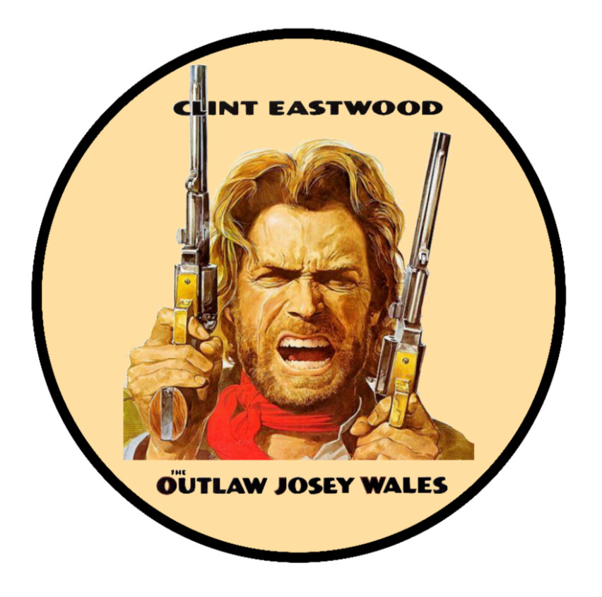 Clint Eastwood (Outlaw Josey Wales) – 4" Vinyl Decal Car Laptop Cooler Trailer
