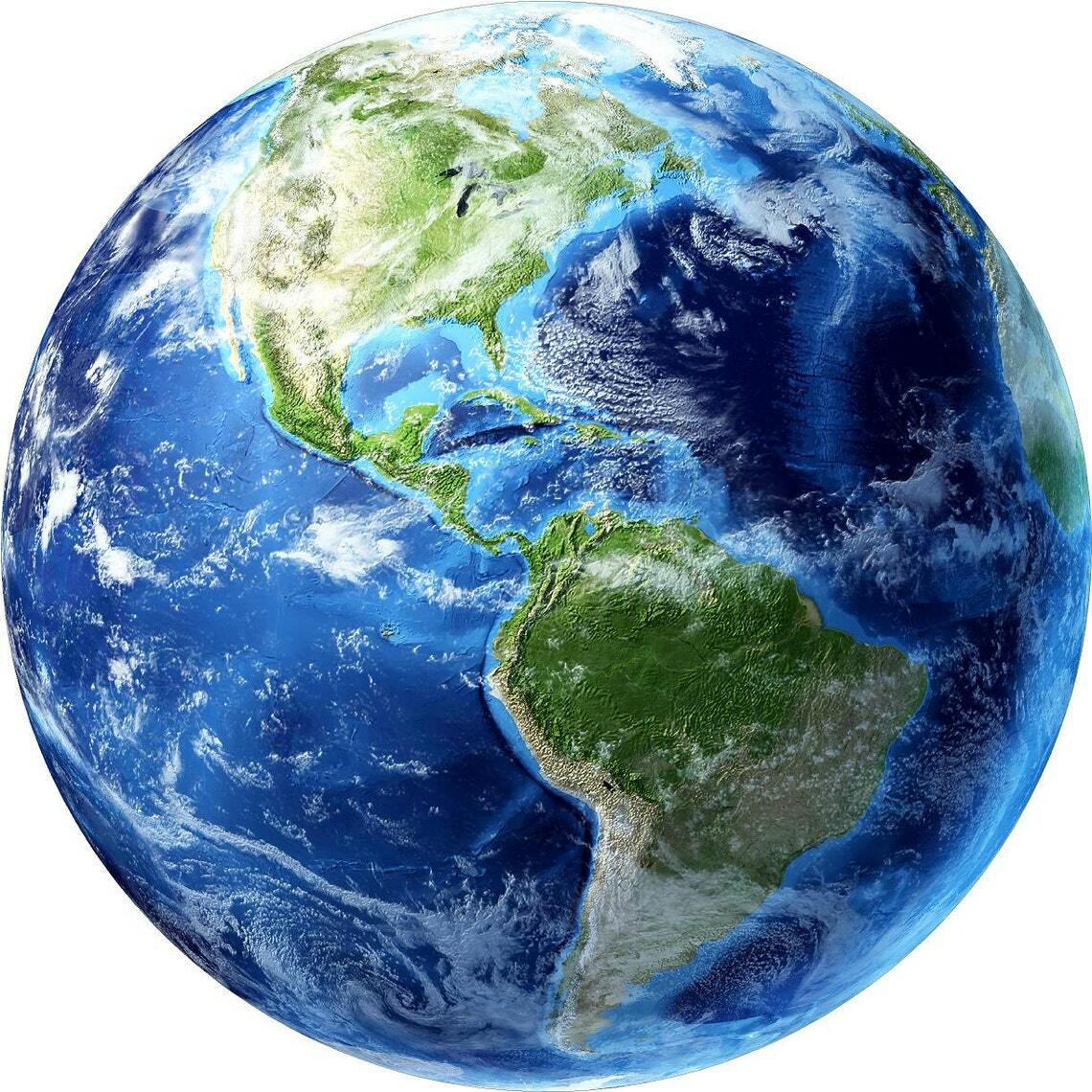 Planet EARTH #1 Wall Decal Removable Fabric Vinyl Wall Sticker Space Graphic