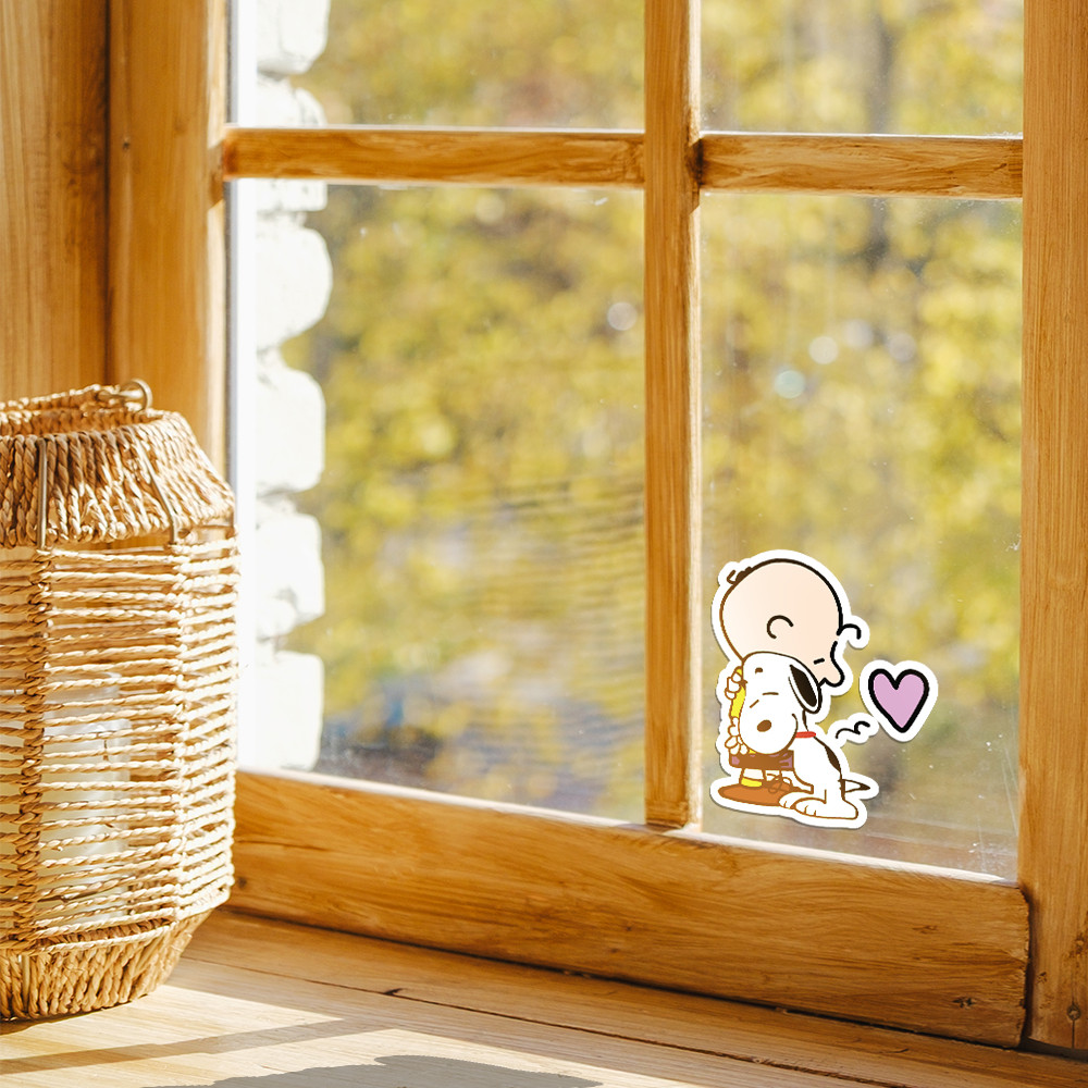 Peanuts Sticker Of Snoopy Hugging Charlie Brown Cute And Aesthetic 3.2" x 4"