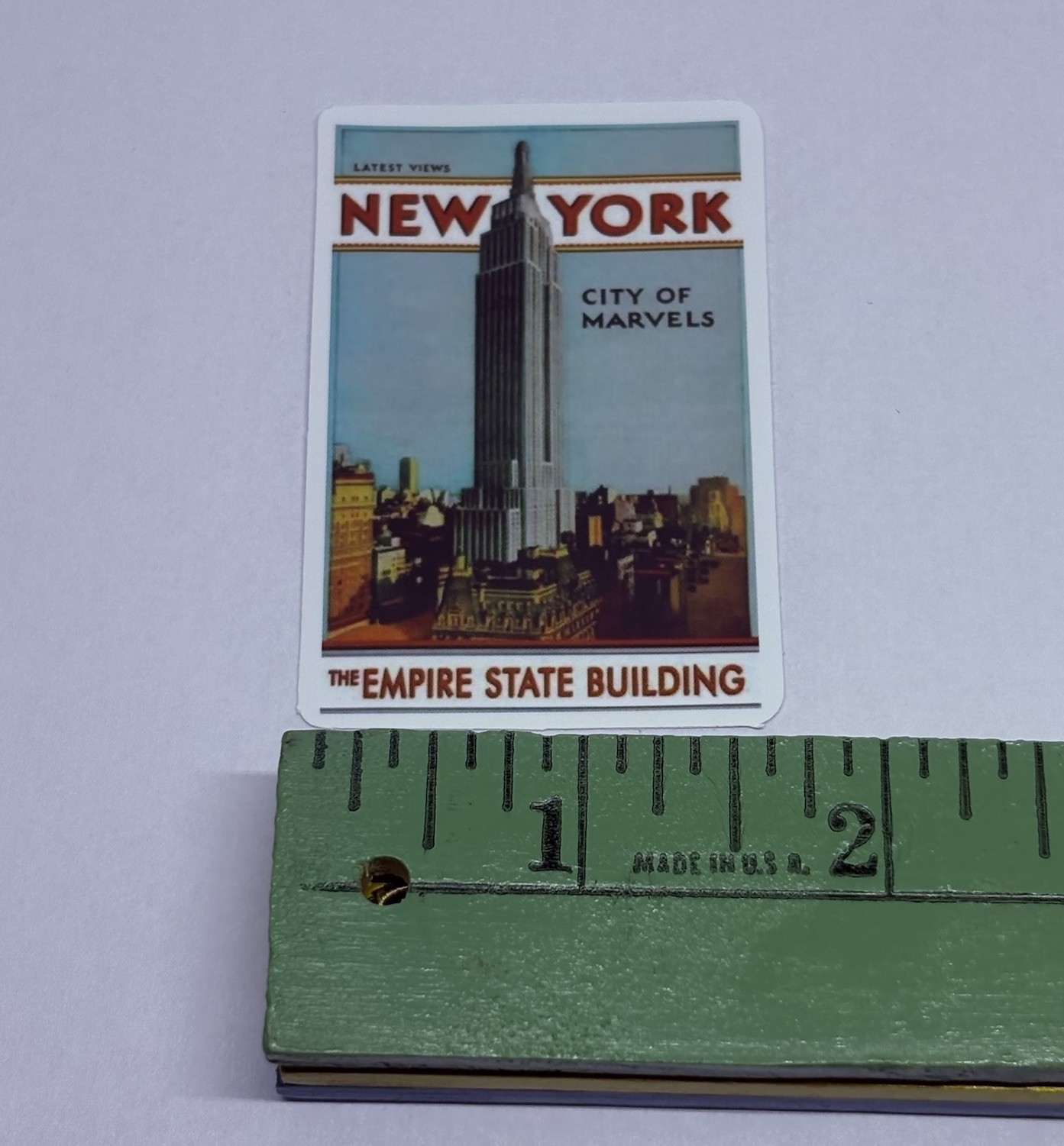 New York Sticker “City Of Marvels” State Art Decal Vinyl Country Souvenir Tc9