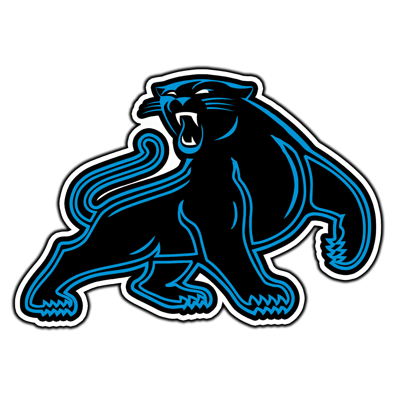 Carolina Panthers Logo #13 Football Sticker Waterproof Vinyl Decal Die-Cut Car