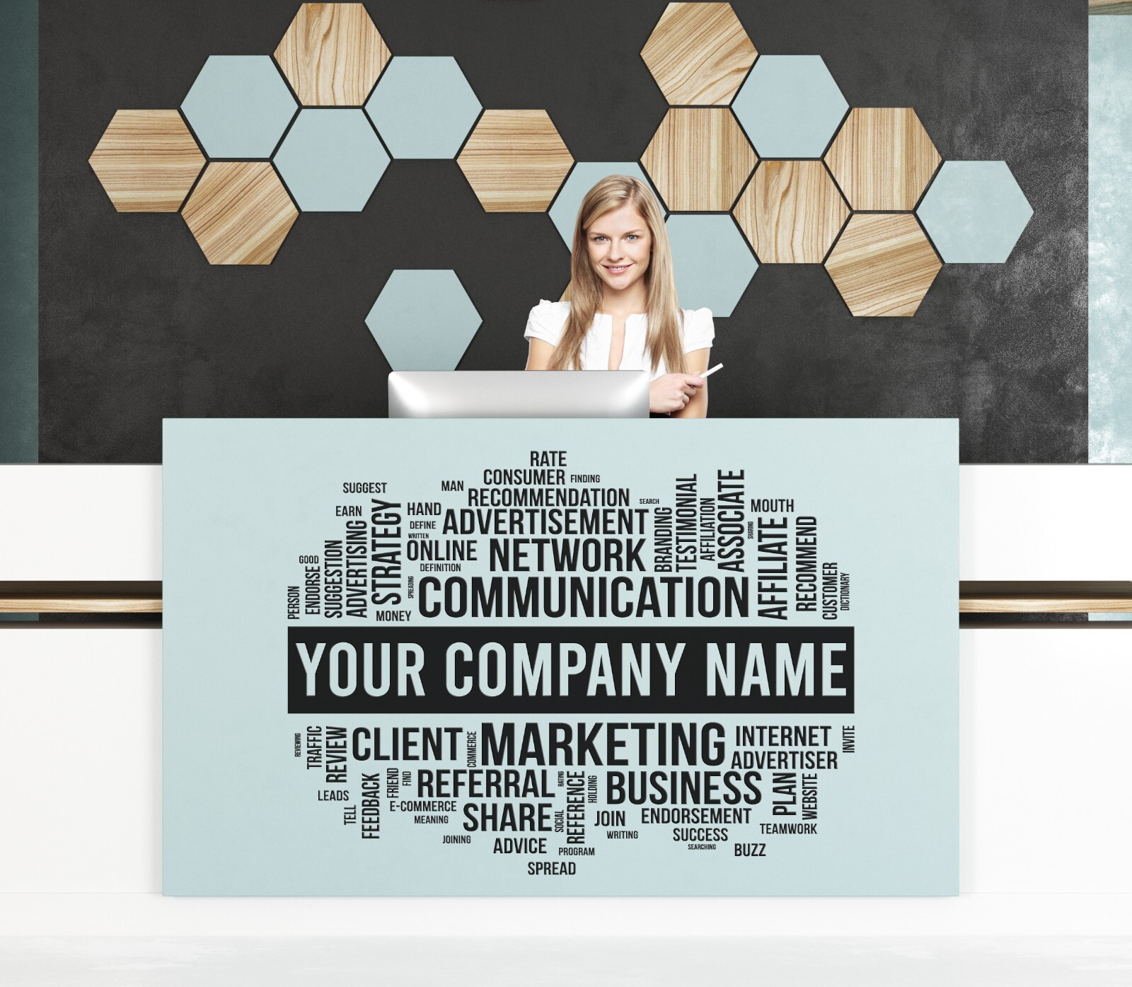 Big Customizable Office Wall Decal, Motivational, Inspirational Custom Art se225