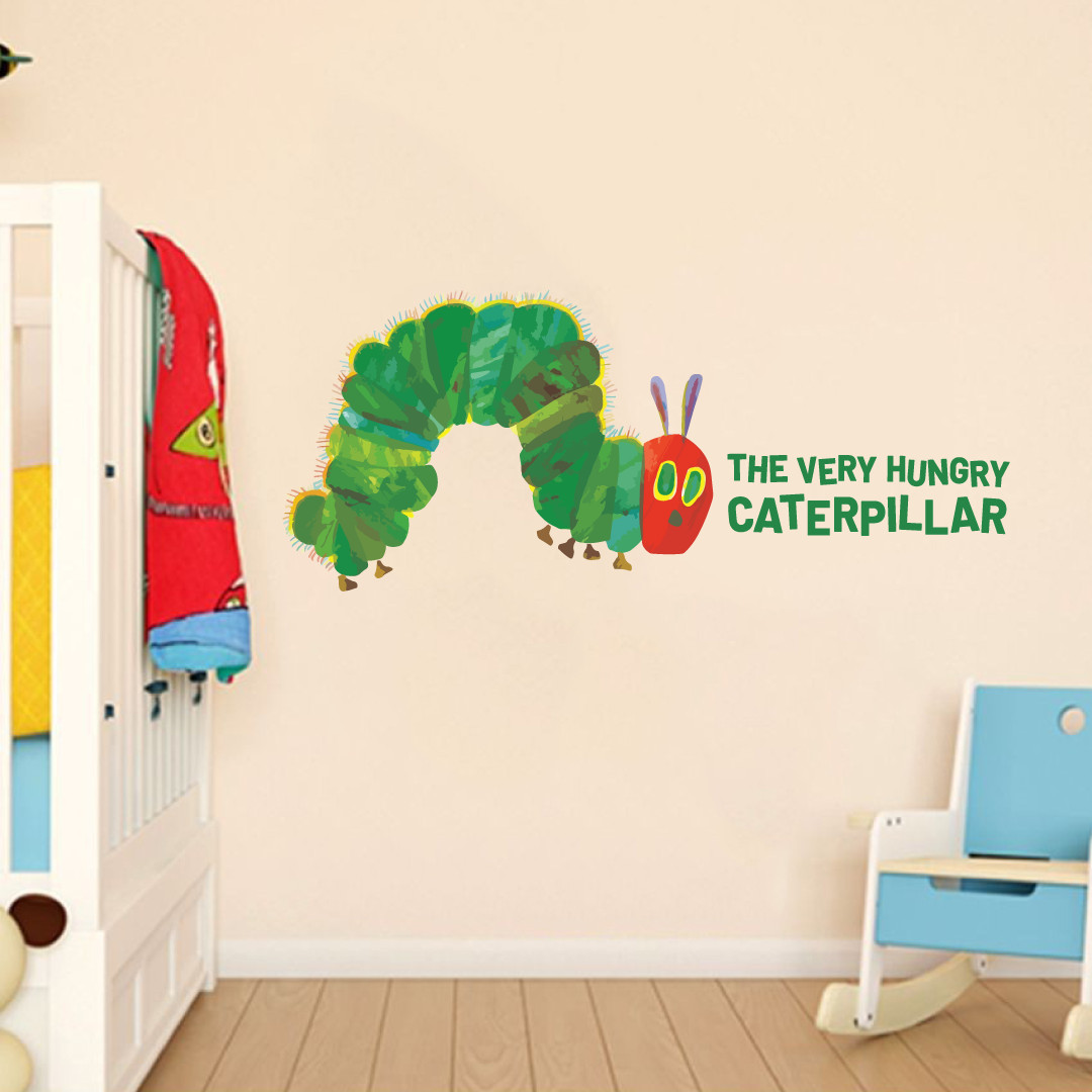 Home Nursey Children's Picture Book Decor Caterpillar Design Vinyl Wall Decal