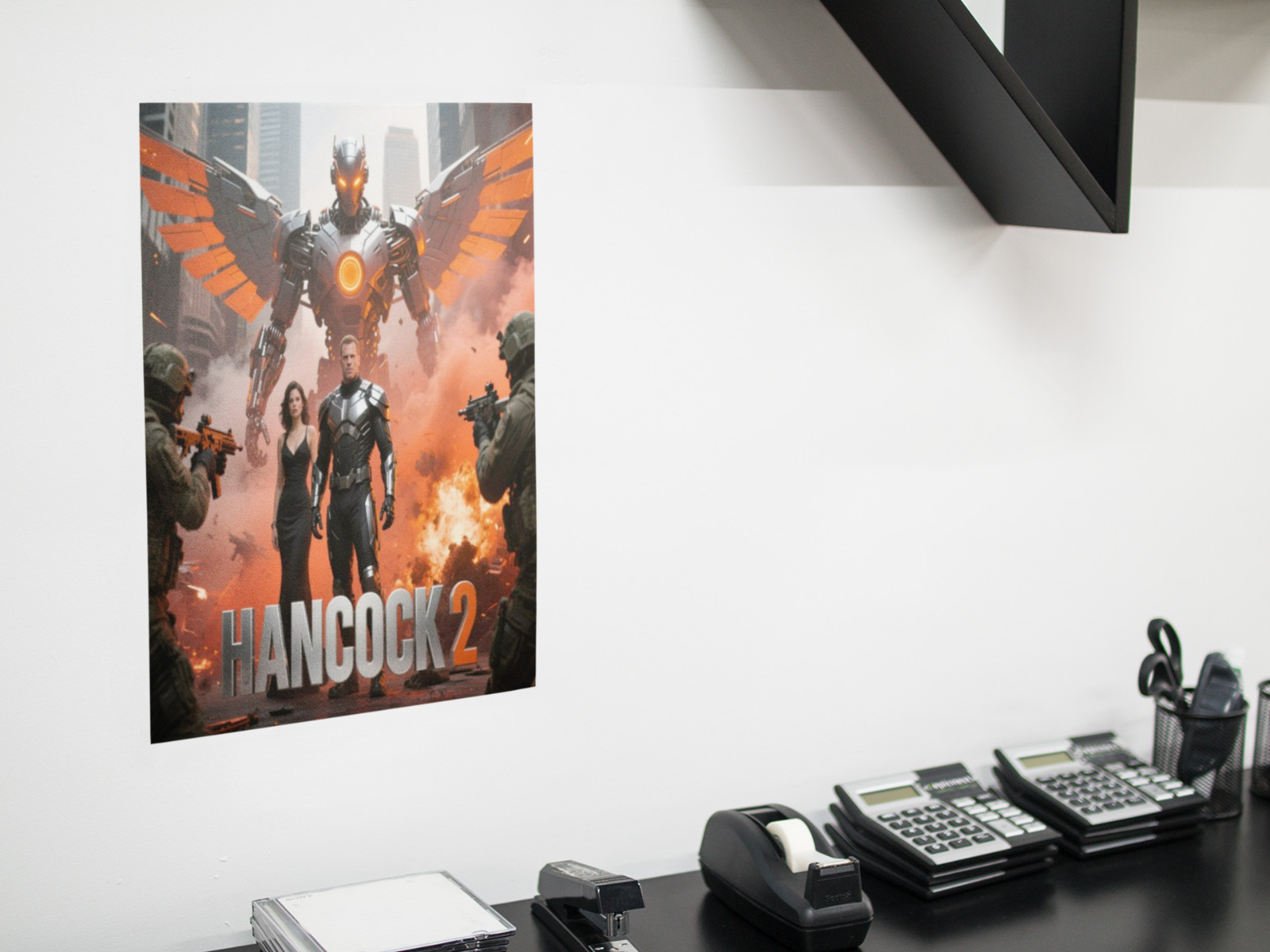 HANCOCK 2 Movie Wall Vinyl Decal Poster Print (Removable Adhesive)