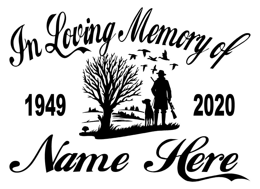 In Loving Memory of Decal – Duck Hunter Outdoors Retriever Memorial Sticker