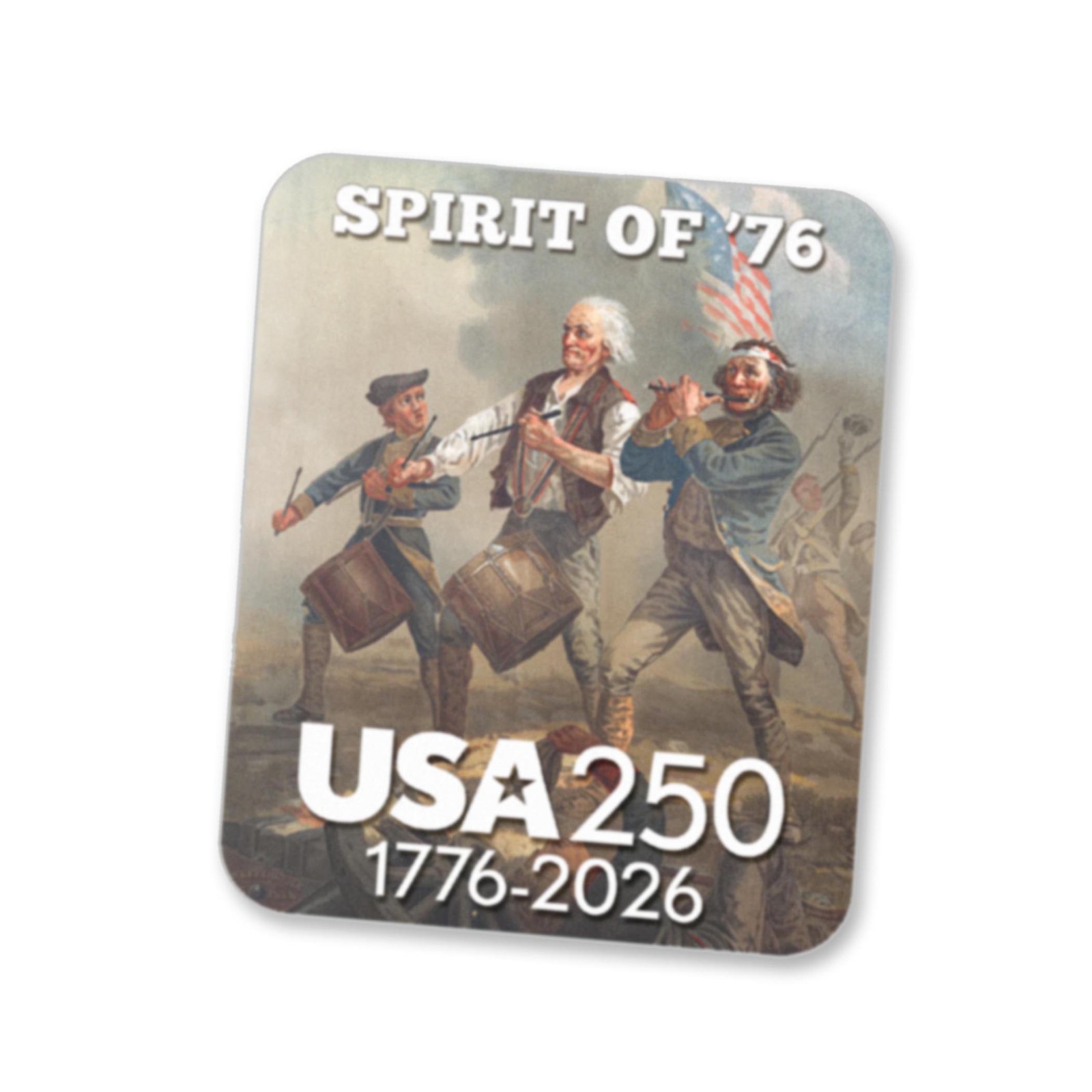 USA Stickers – Vintage Painting Spirit of 76 – America, Semiquincentennial, 250