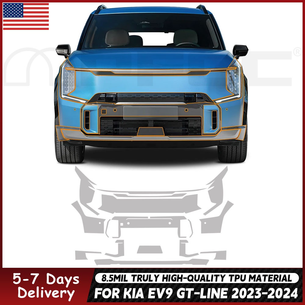 For KIA EV9 GT-Line 2023-UP Paint Protection Film TPU PPF Pre-Cut Kit