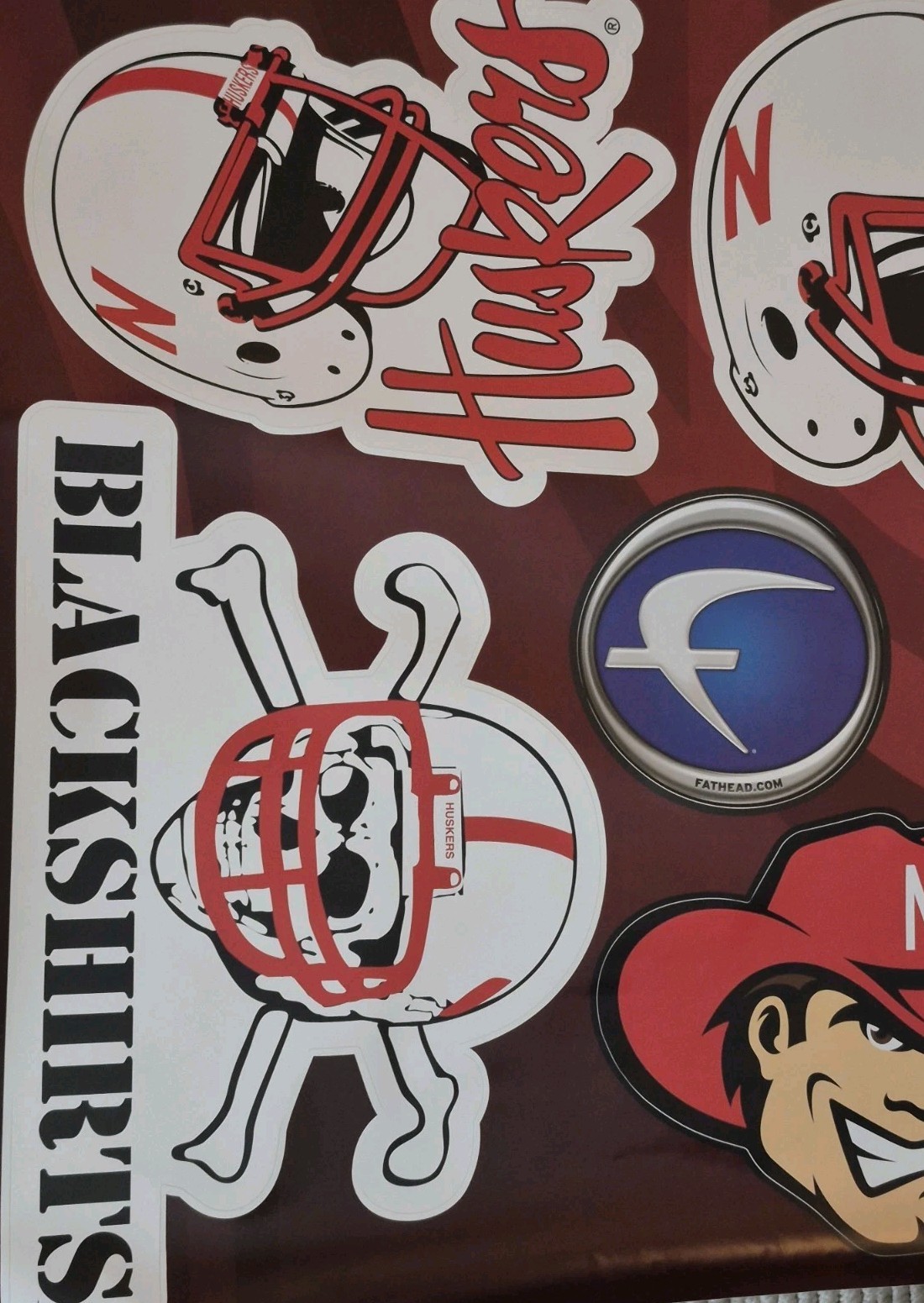 Fathead Jr. Nebraska Cornhuskers Reusable Wall Decals – Vinyl Graphics Set