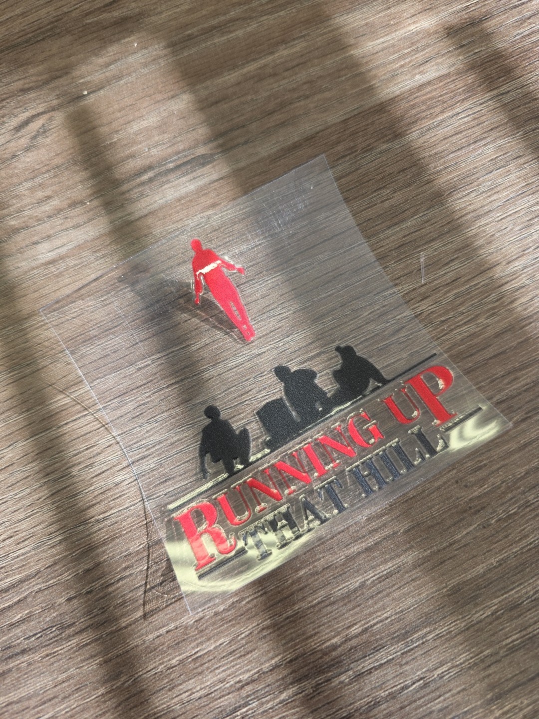 Max Red Stranger Things UV DTF Dcal Sticker Raised Waterproof USA