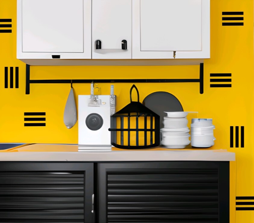 Geometric Wall Decals, Lines Wall Decor, Removable Group Abstract Wall Stickers