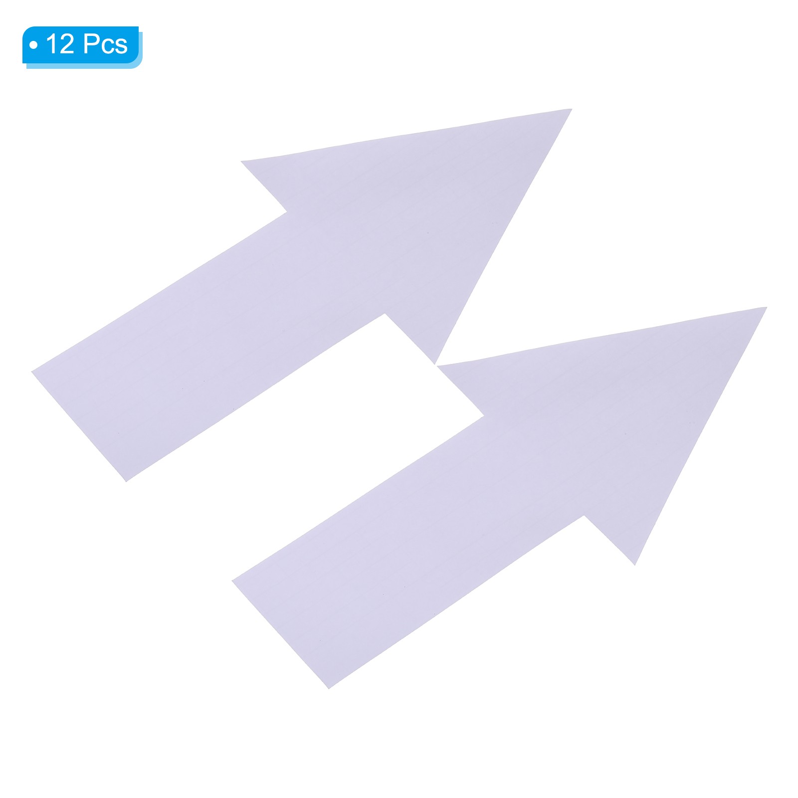 12Pcs Directional Arrow Sticker, 12" Arrow Removable Adhesive Decals, White