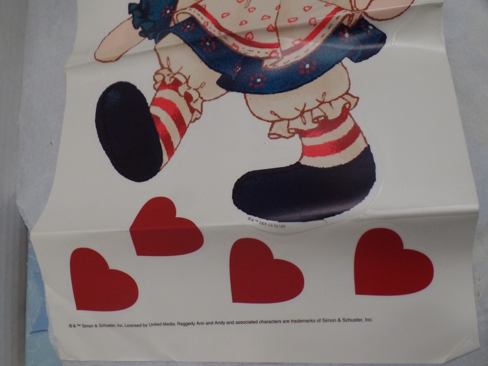 Raggedy Ann & Andy Nursery Wall Stickers Decals Decor 3 Sheets Ann Andy Dog