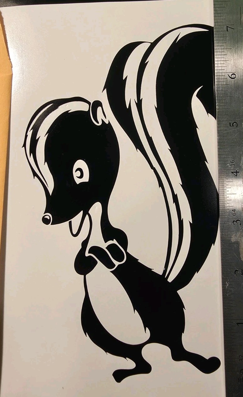(2) SKUNK Vinyl Decal Sticker Car Rear Window Wall Bumper Cute Skink Sticker