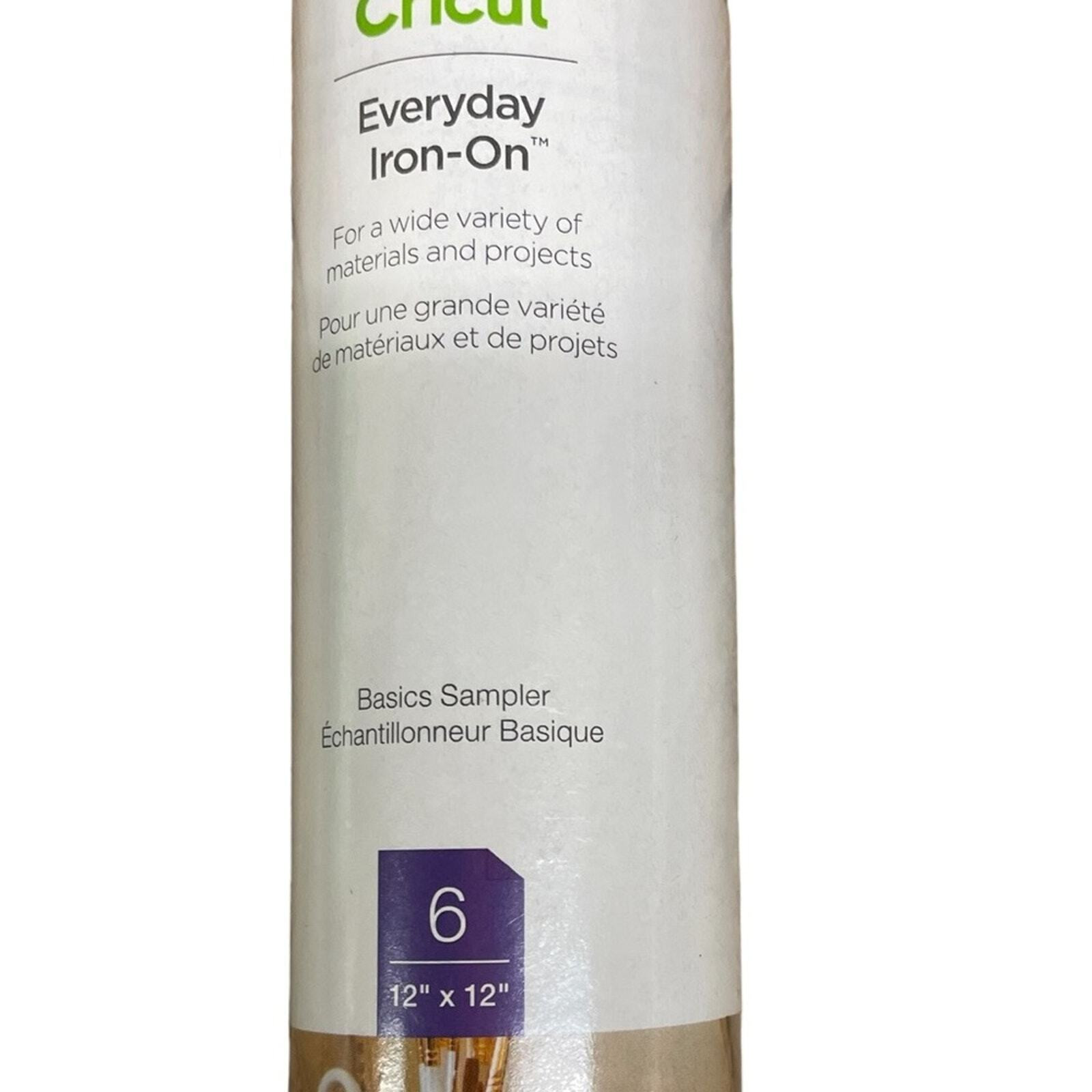 Cricut Everyday Iron-On BASICS Sampler 6 -12 x 12 Sheets NEW