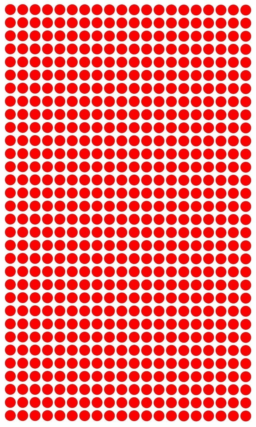 640 POLKA DOTS 1/2 Inch Vinyl Wall Art Wall Decal Circles .5 Inch Color Dots