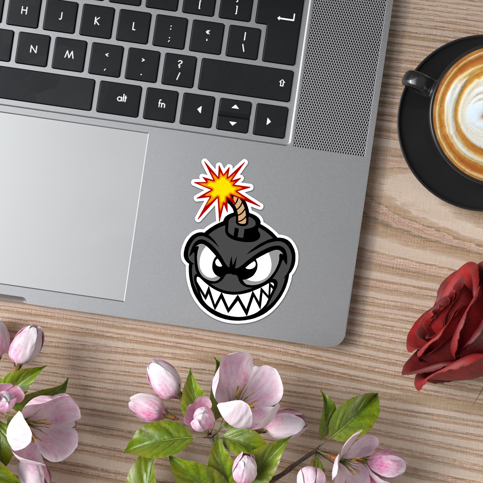 Cartoon Bomb – Vinyl Decal Sticker – Car Window Laptop – ebn9744