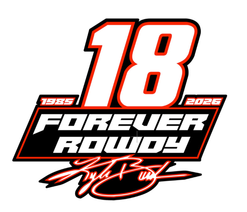 Kyle Busch Number 18 Tribute Commemorative Vinyl Sticker/Decal Forever Rowdy