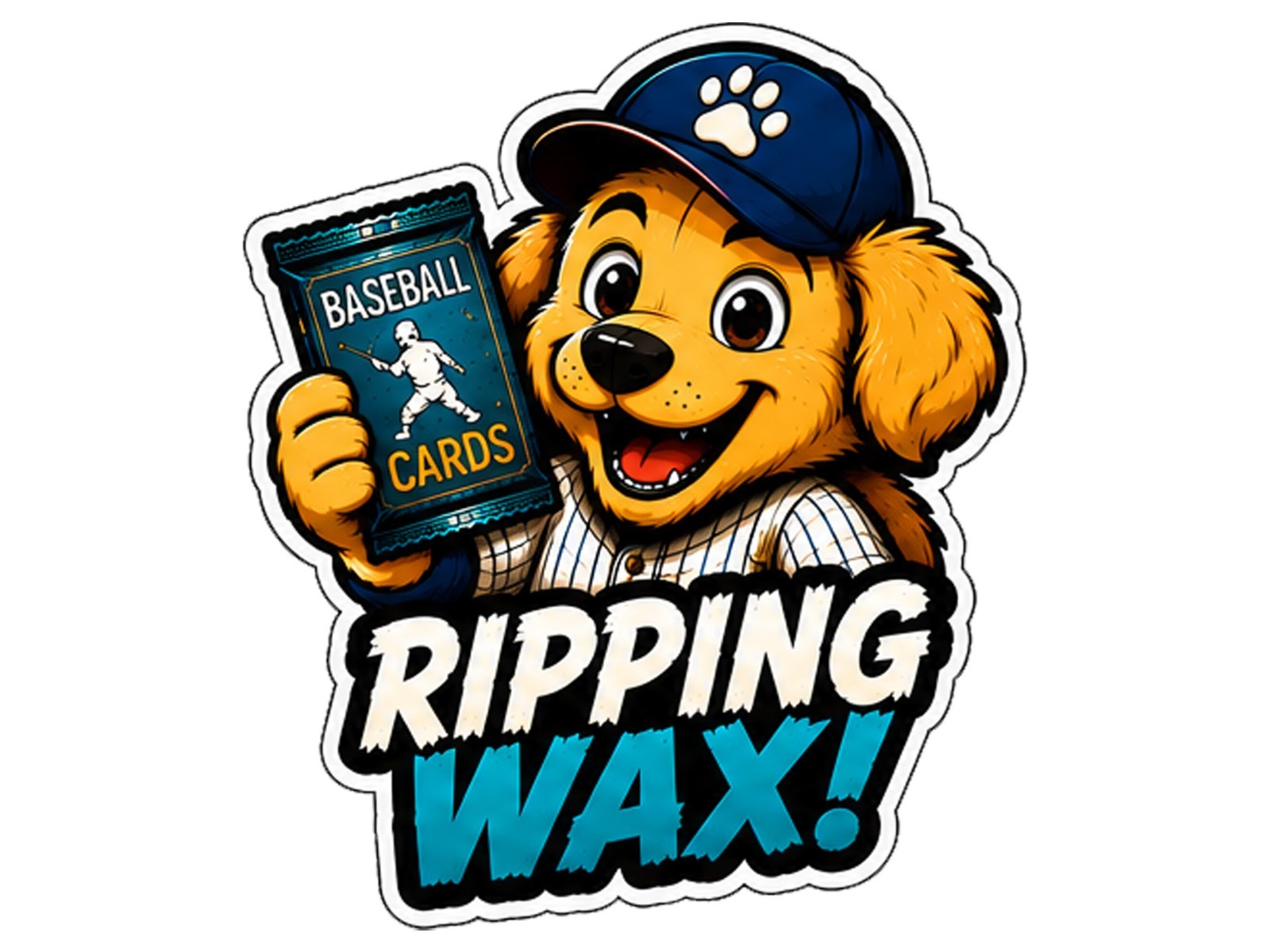 Pack Dog Decal Sticker Trading Card Pack Opening Sticker Car Window Bottle