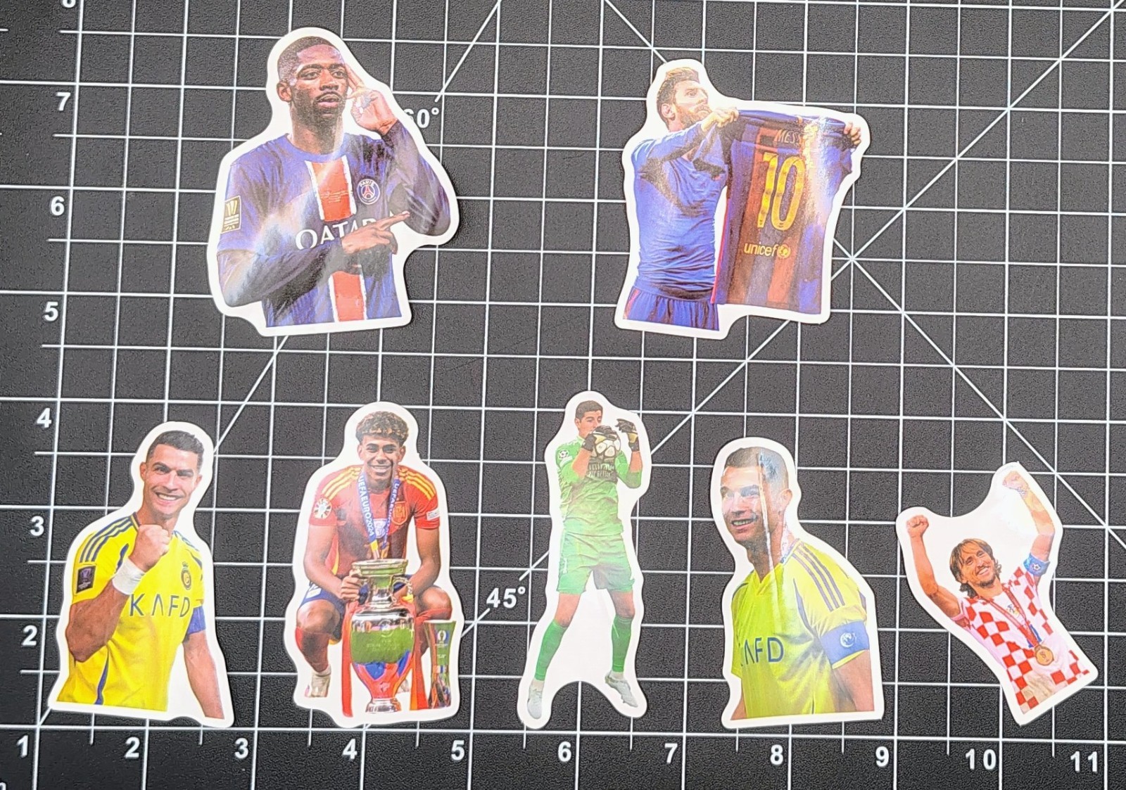 50 Pack World Soccer Star Stickers Vinyl Decals Football Legend Athlete Goal Lot