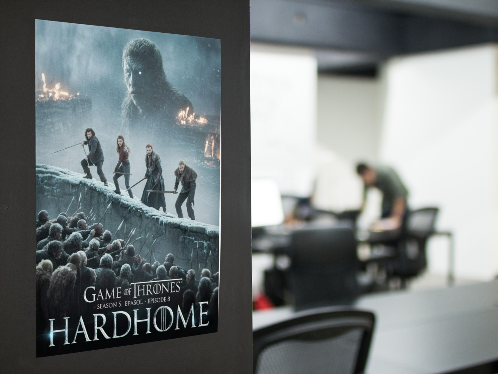 GAME OF THRONE HARD HOME Movie Wall Vinyl Decal Poster Print Removable Adhesive
