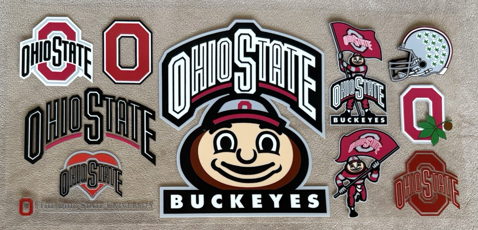 OHIO College University UV DTF Transfer Sticker Cup Wrap DIY Cups Bottles Etc.