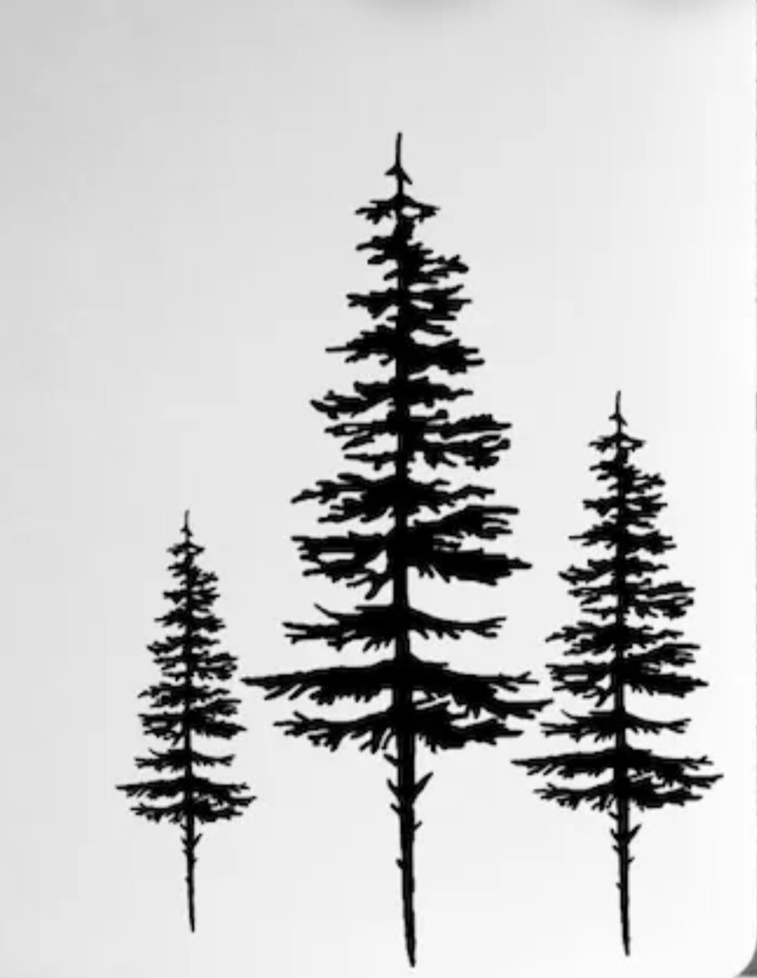 PINE TREES Vinyl Decal for SUV Car Truck Bumper Wall Window laptop