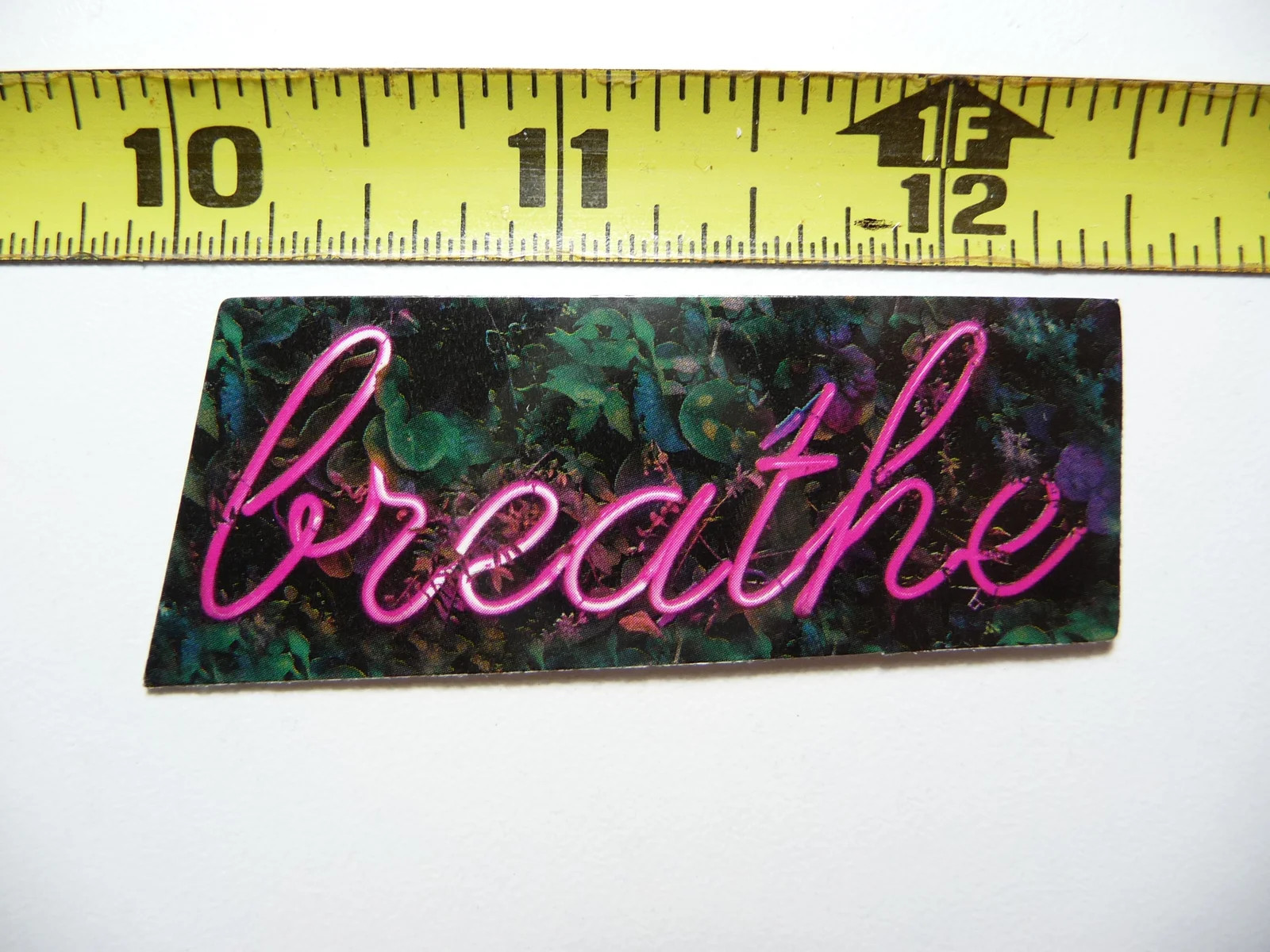 BREATHE SMALL STICKER DECAL SCRAPBOOKING POSITIVE MOTIVATE WORDS MOTIVATIONAL