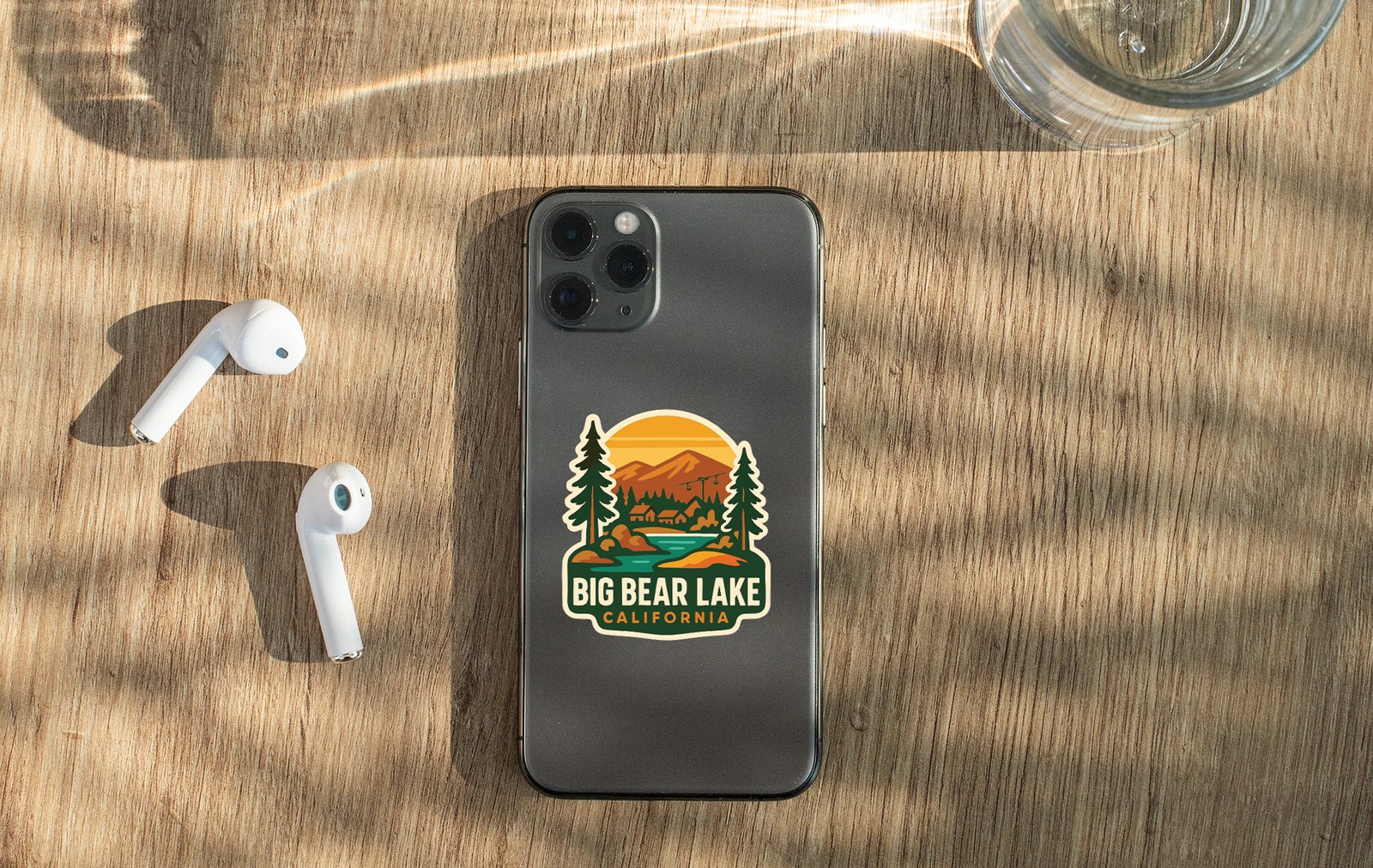 Big Bear Lake Sticker Decal Vinyl Die-Cut City Skyline Landmark Design