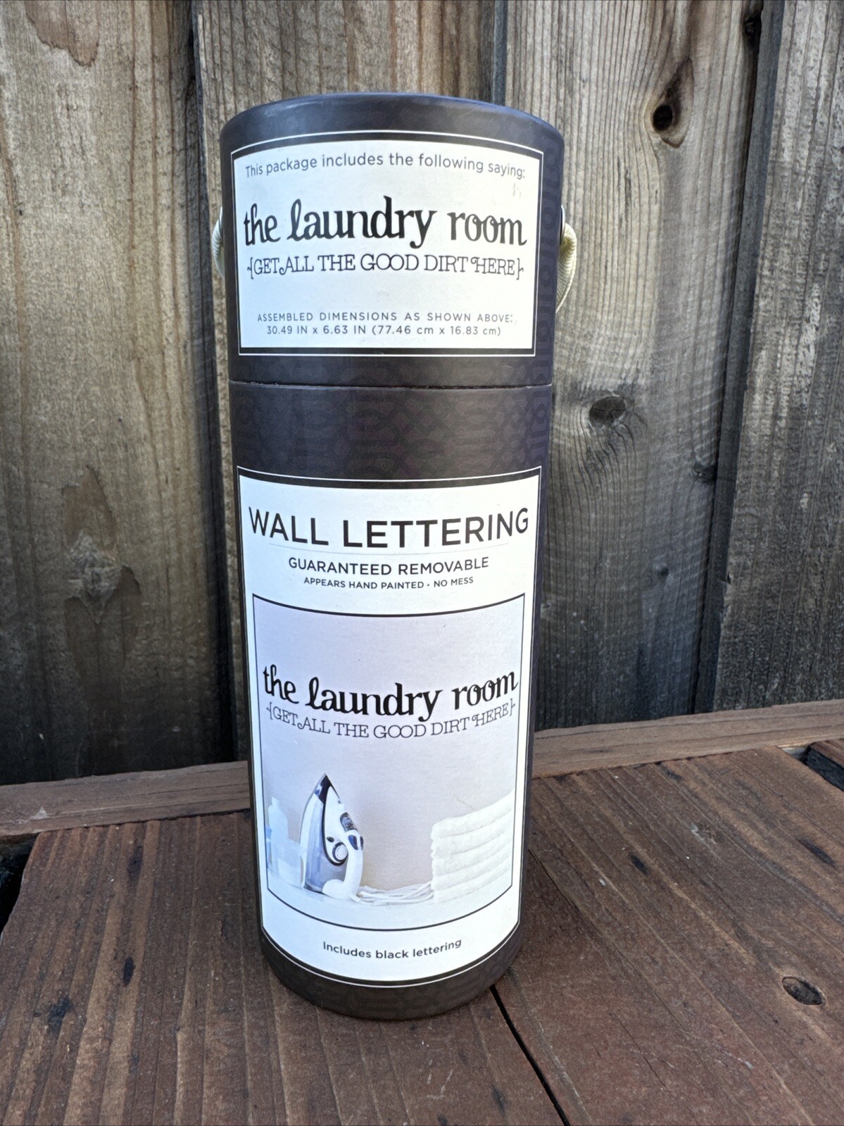 Free Shipping! Wall Quotes “The Laundry Room”~ “Get All The Good Dirt Here” New