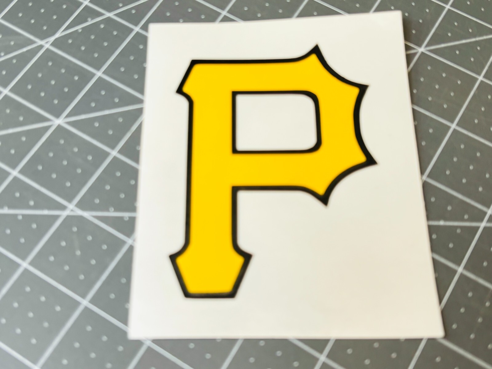 Pittsburgh Pirates "P" 2-Color Vinyl Decal – #2