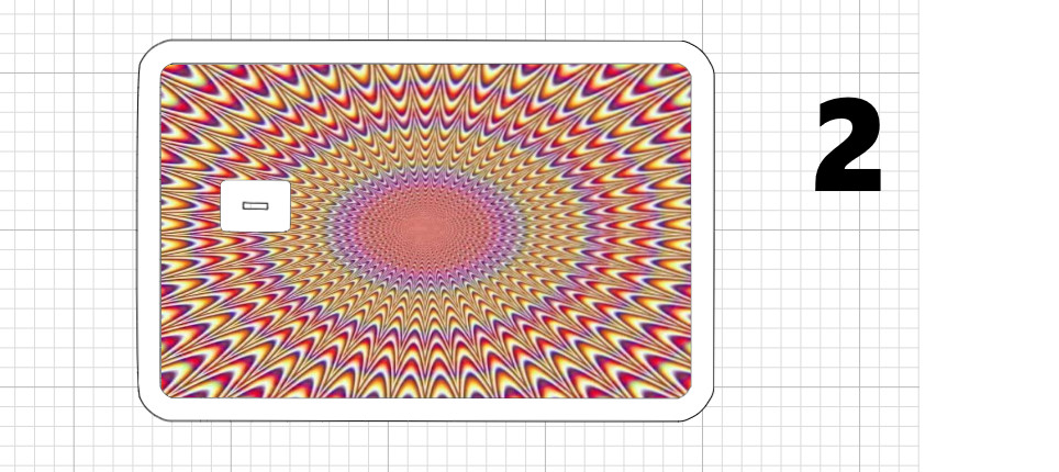 Optical Illusion Credit Debit Card Skin Holograph Sticker ATM Tye Dye Tie Die US