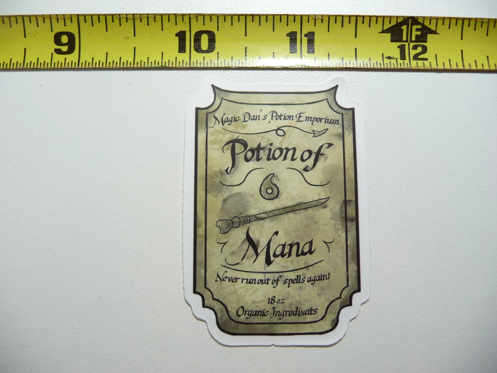 POTION OF MANA SMALL STICKER DECAL WITCHCRAFT POTION SPELL WITCH GOTH FUNNY