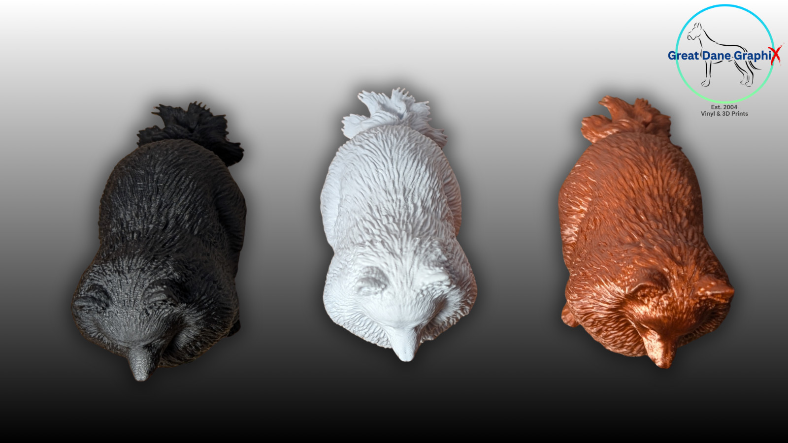 Pomeranian Figure & Decal Set – 3D Printed – Paintable DIY Dog Art Combo Set