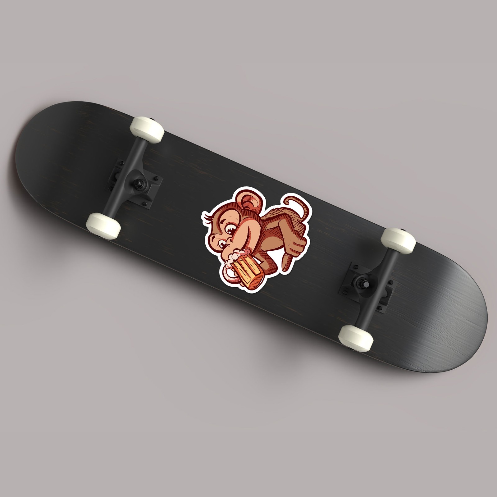 Monkey Chimp Beer – Vinyl Decal Sticker – Car Window Laptop – ebn11999