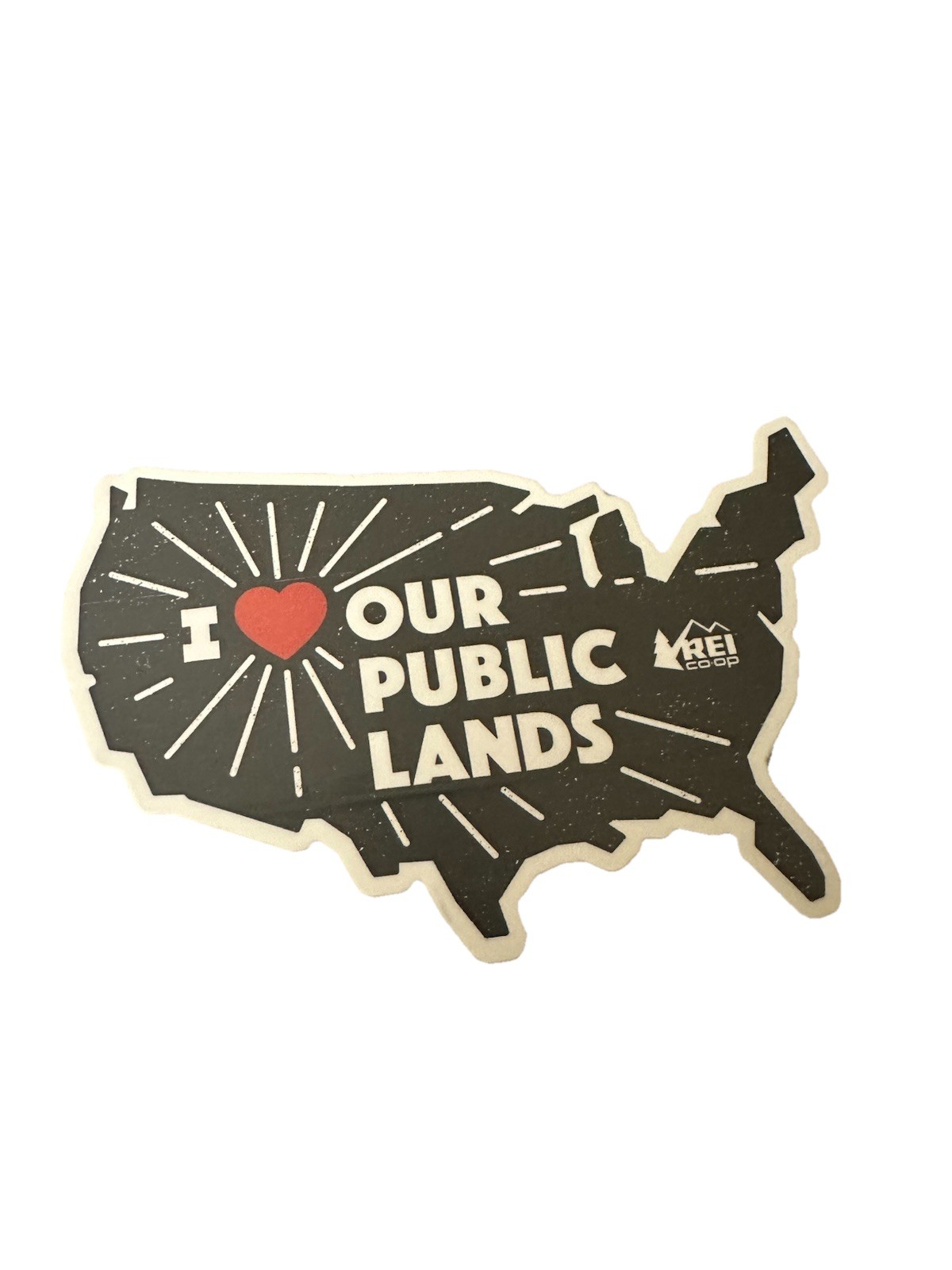 REI National Parks I Love Our Public Lands Sticker Decal 4 Inch Rare