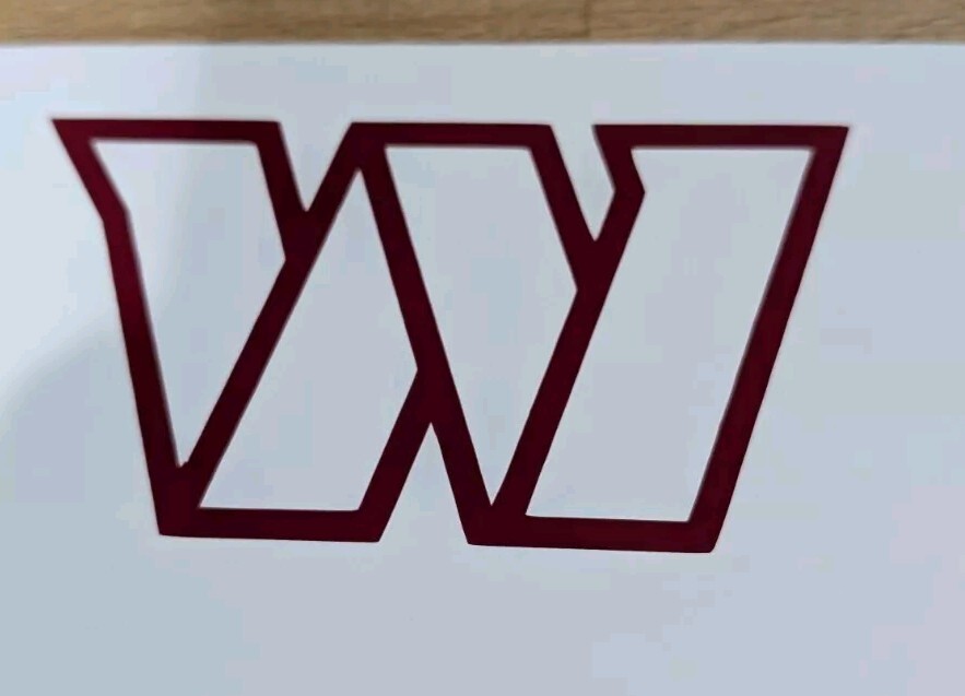 Washington Commanders vinyl decal