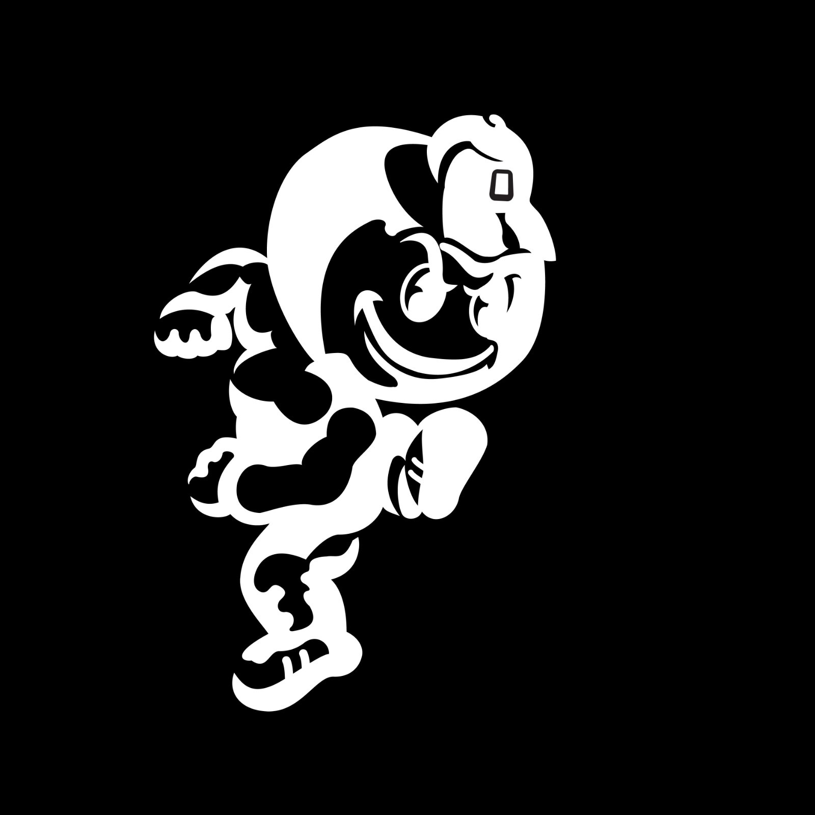 Ohio State Brutus Mascot Vinyl Decal Red, White or Black 6 Inches Tall