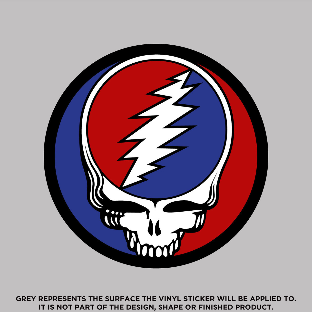 Grateful Dead Circle Logo, High Quality Vinyl Stickers