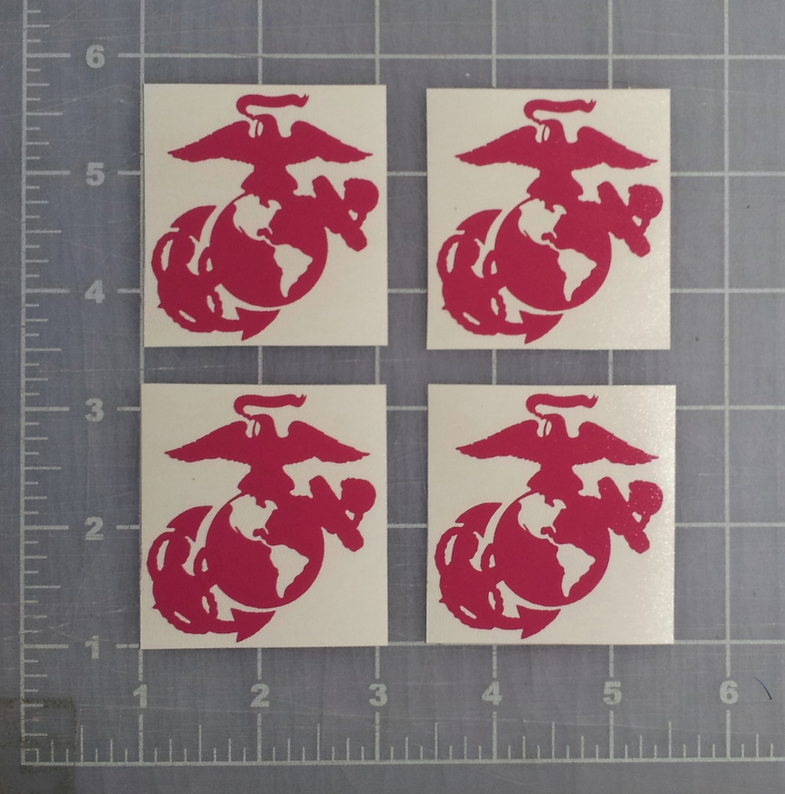 4 Little EGA Stickers USMC Eagle Globe Anchor Decals Marine Corps Veteran