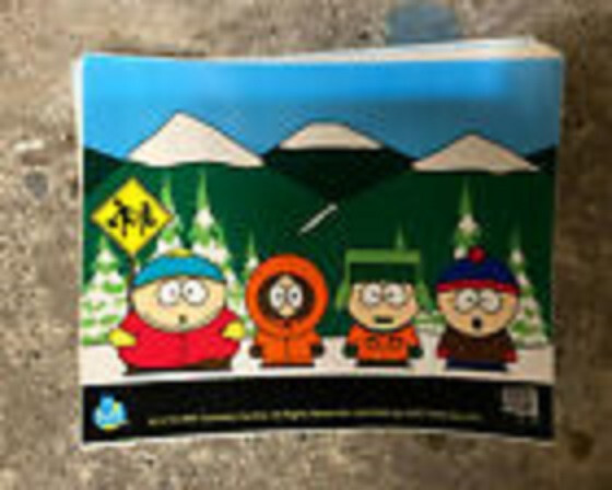 Lot of 5 South Park Sticker 5" X 4" 1997