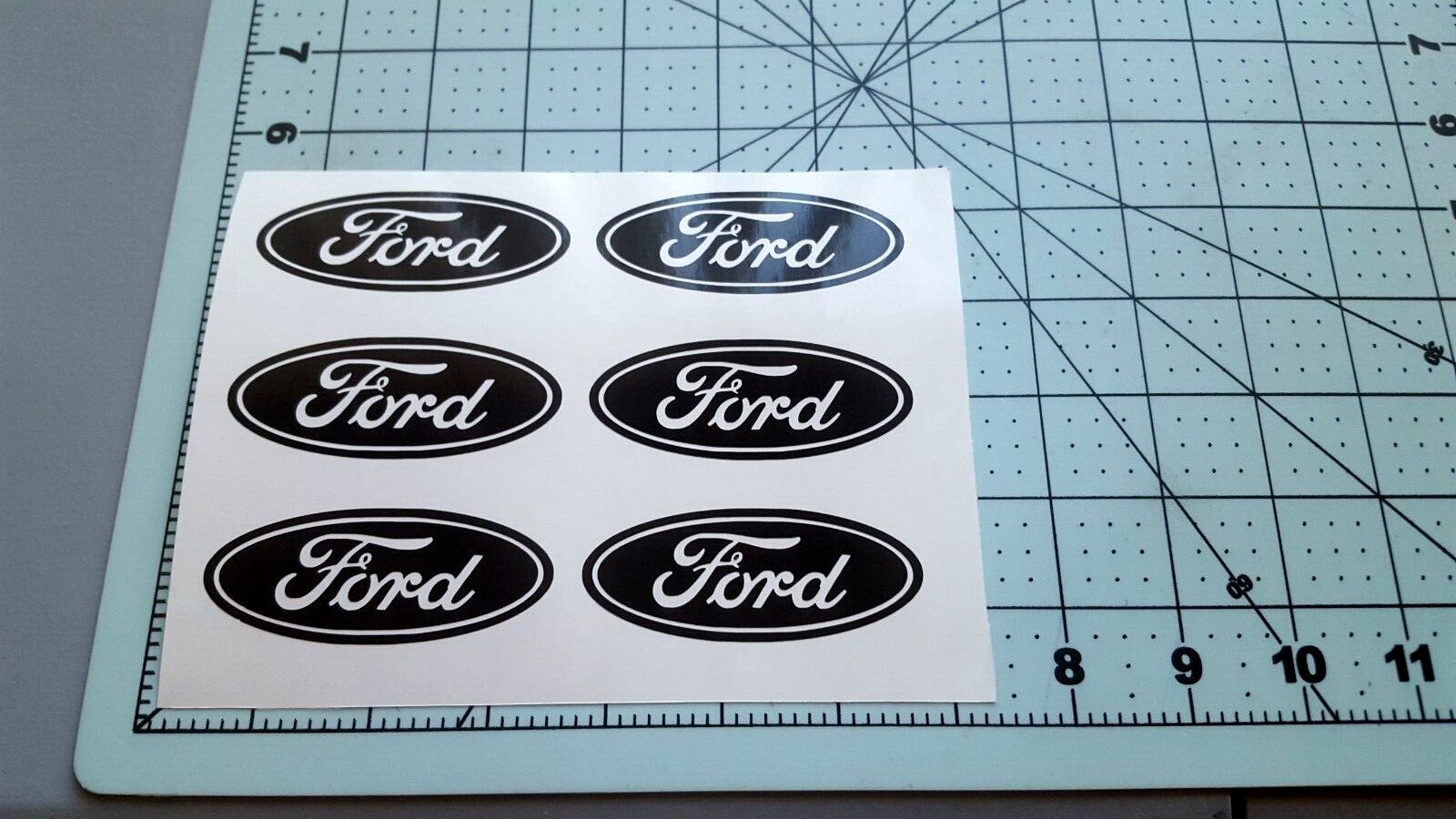 Small Ford Logo 6 Small Vinyl Decals Sticker decal 2" 3" Ford Symbol Stickers