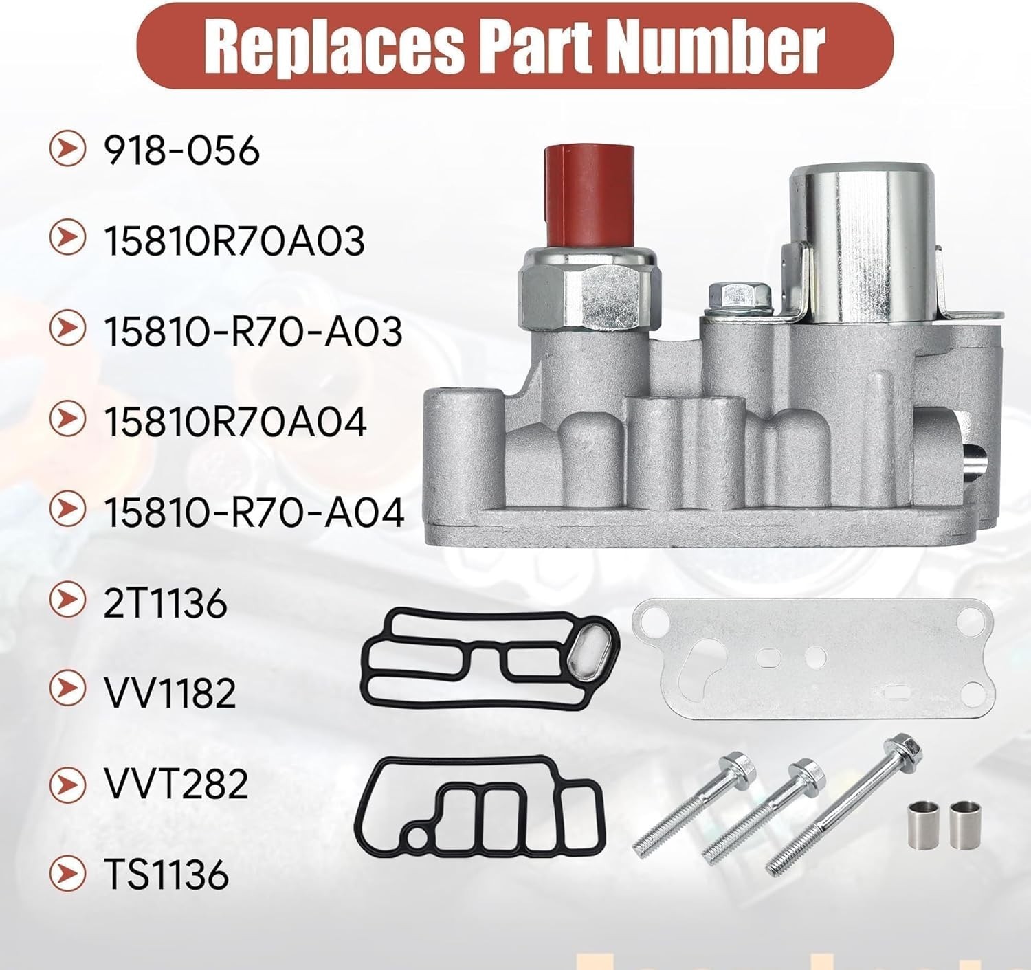 Solenoid Variable Valve Timing Solenoid Compatible with Honda Odyssey 2008-2017