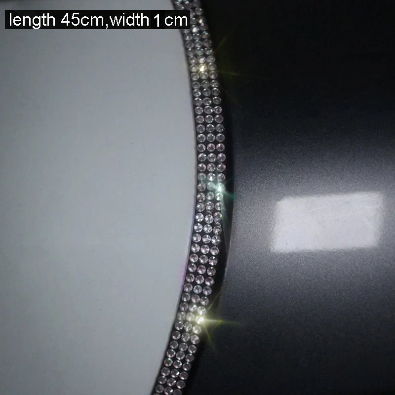 1pc Bling Rhinestone Car Sticker Decoration Auto Multi-function Threshold Protec