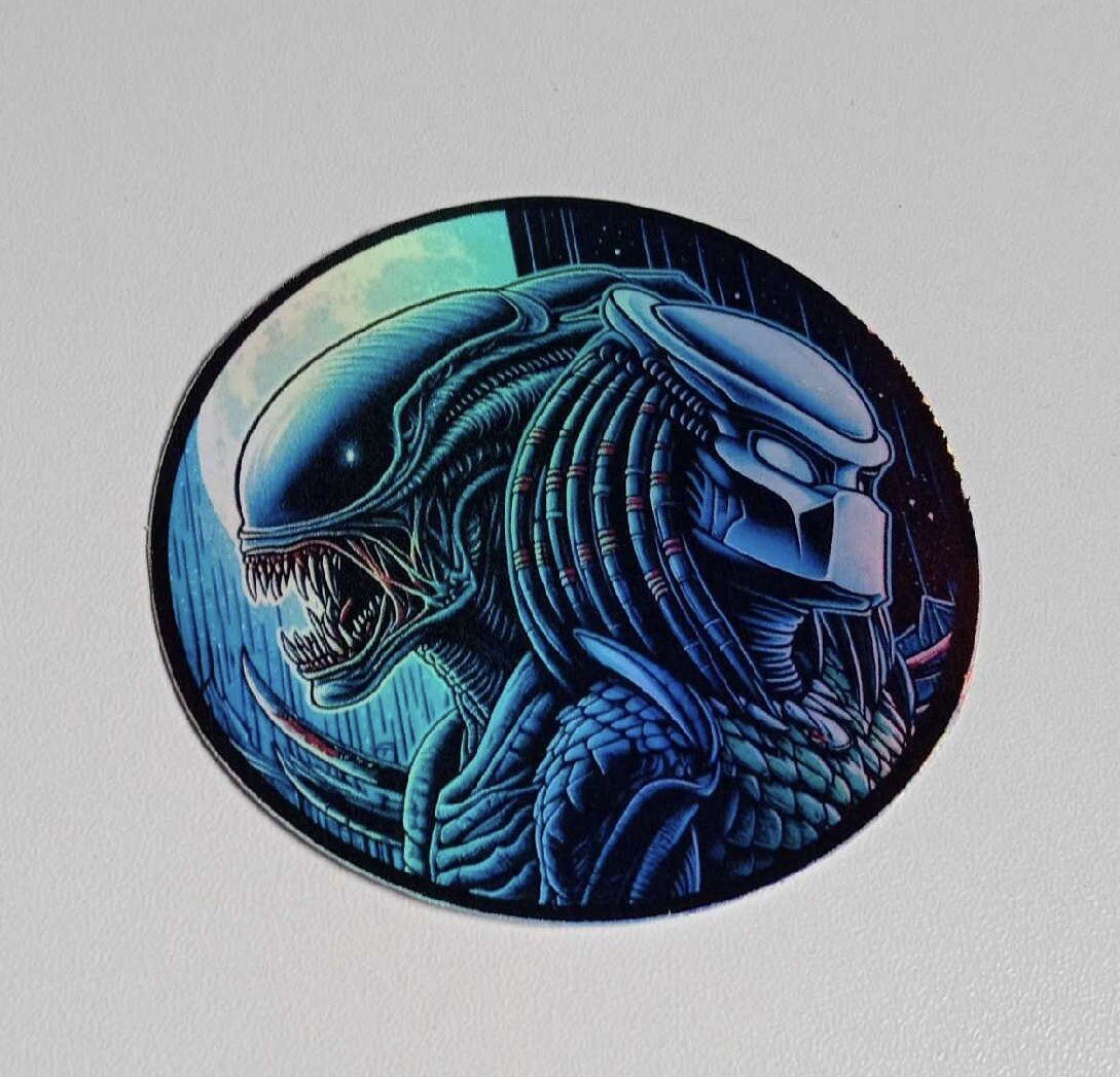 Predator VS Alien Holographic 3 Inch Vinyl Sticker