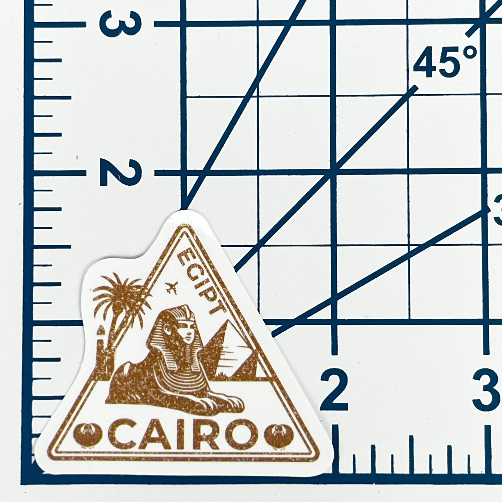 Cairo Egypt Vinyl Sticker Great Sphinx Pyramids Travel Souvenir Laptop Gift Art