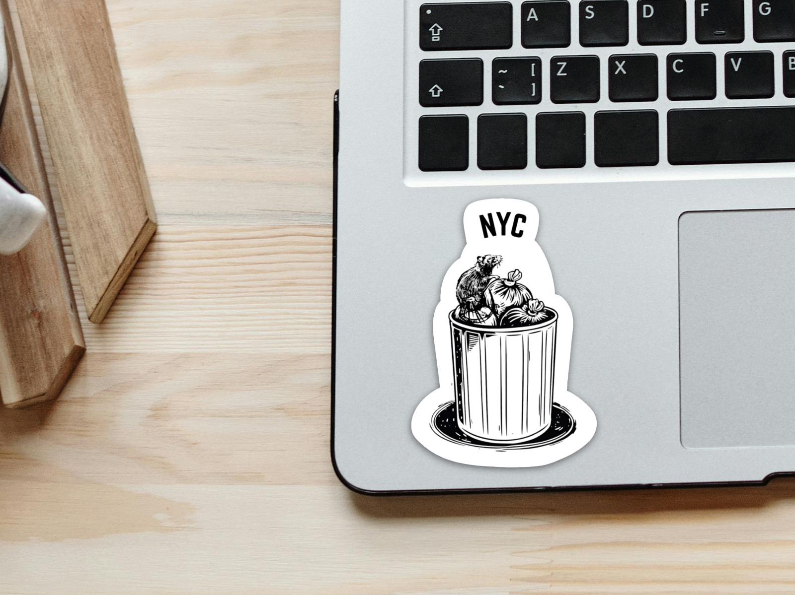 New York City Rat Garbage NYC – Funny Vinyl Die Cut Sticker, Waterproof Decal