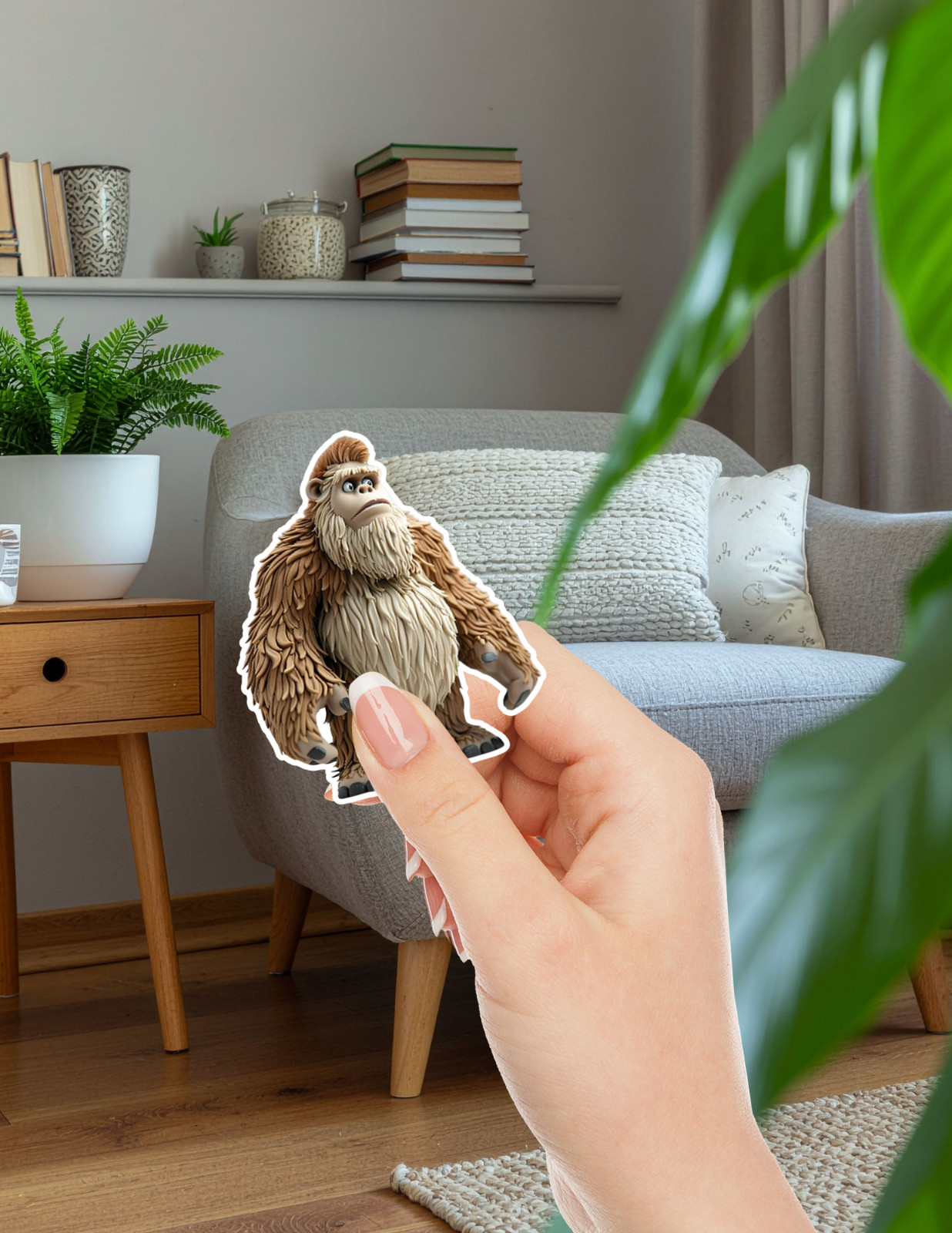Bigfoot Die Cut Vinyl Stickers Set Notebook Laptop Waterbottle