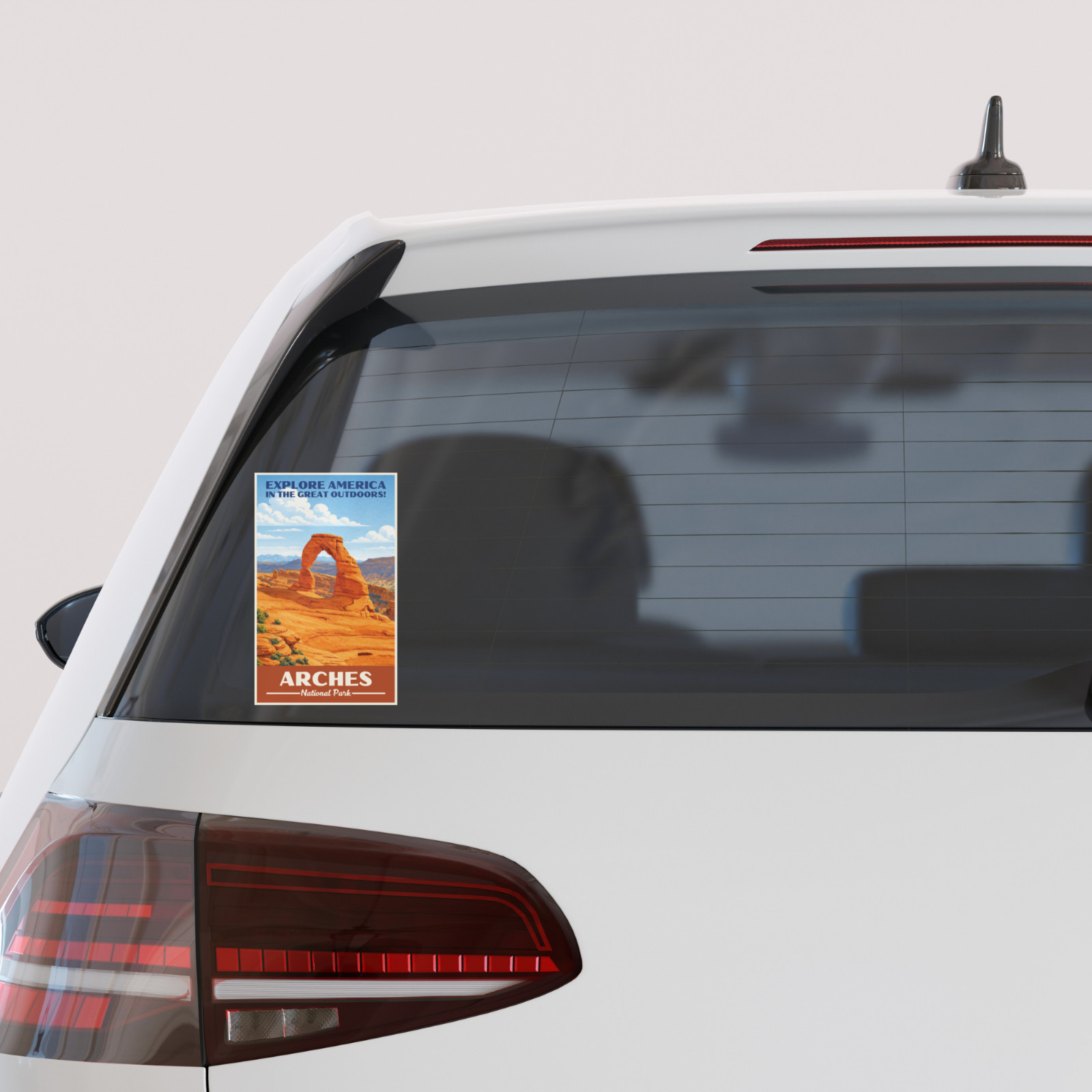 Arches National Park Sticker WPA Vintage Travel Waterproof Decal Utah