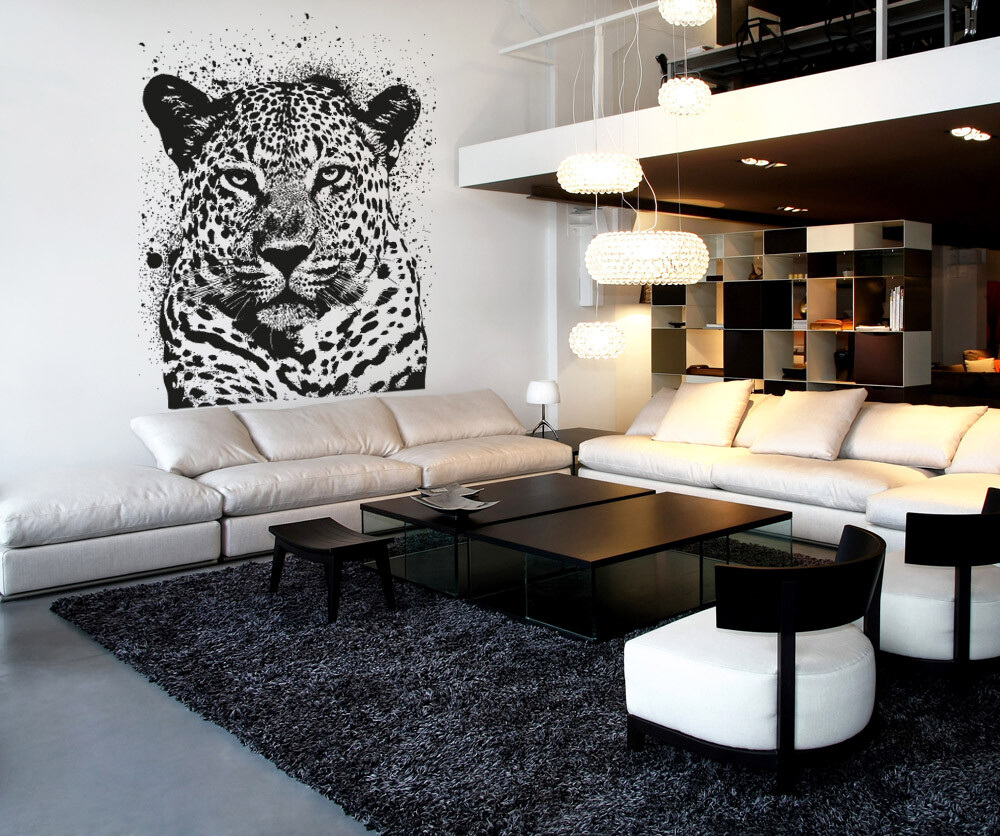 Stickerbrand Vinyl Wall Decal Sticker Spray Paint Leopard #OS_AA652
