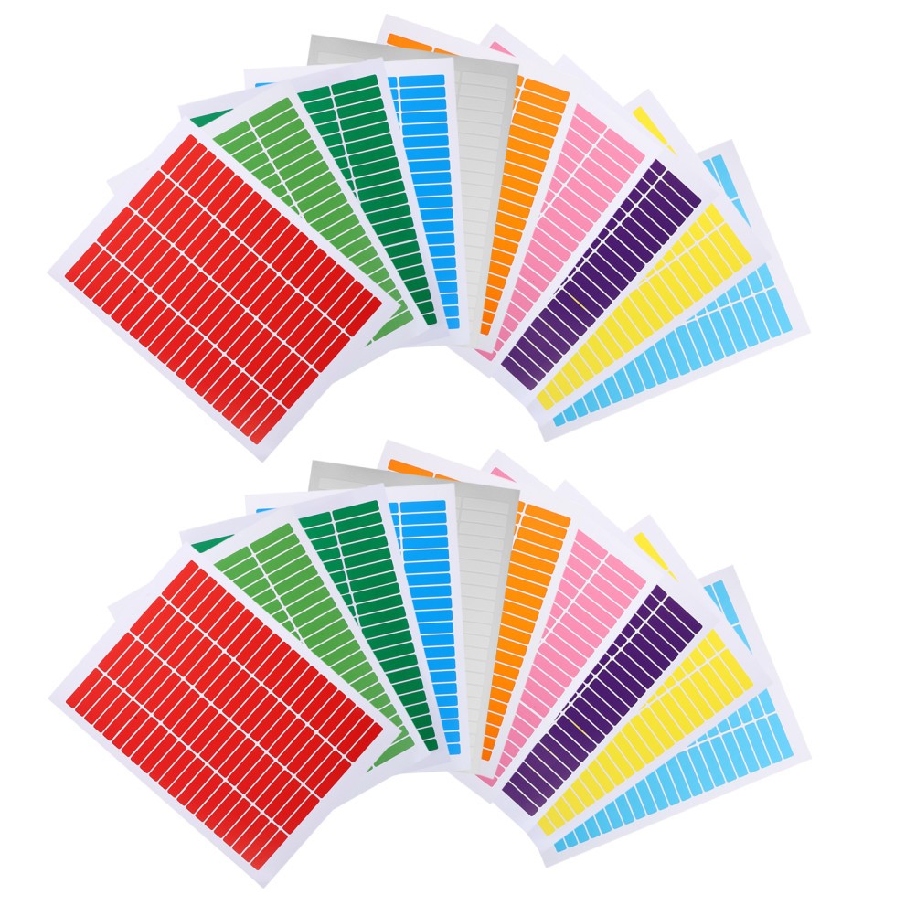 20 Sheets Waterproof Material Label Blank Stickers Adhesive Name Tag Labels